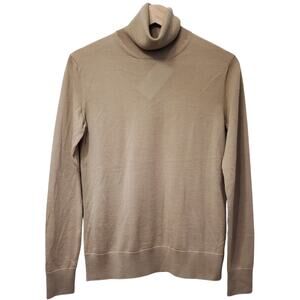 NWT RALPH LAUREN Purple Label Cashmere Turtleneck Sweater Camel Women's Small